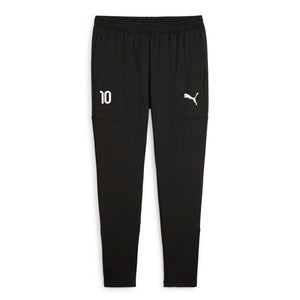 PUMA teamGOAL Slim Training Pants Schwarz – Vorderansicht