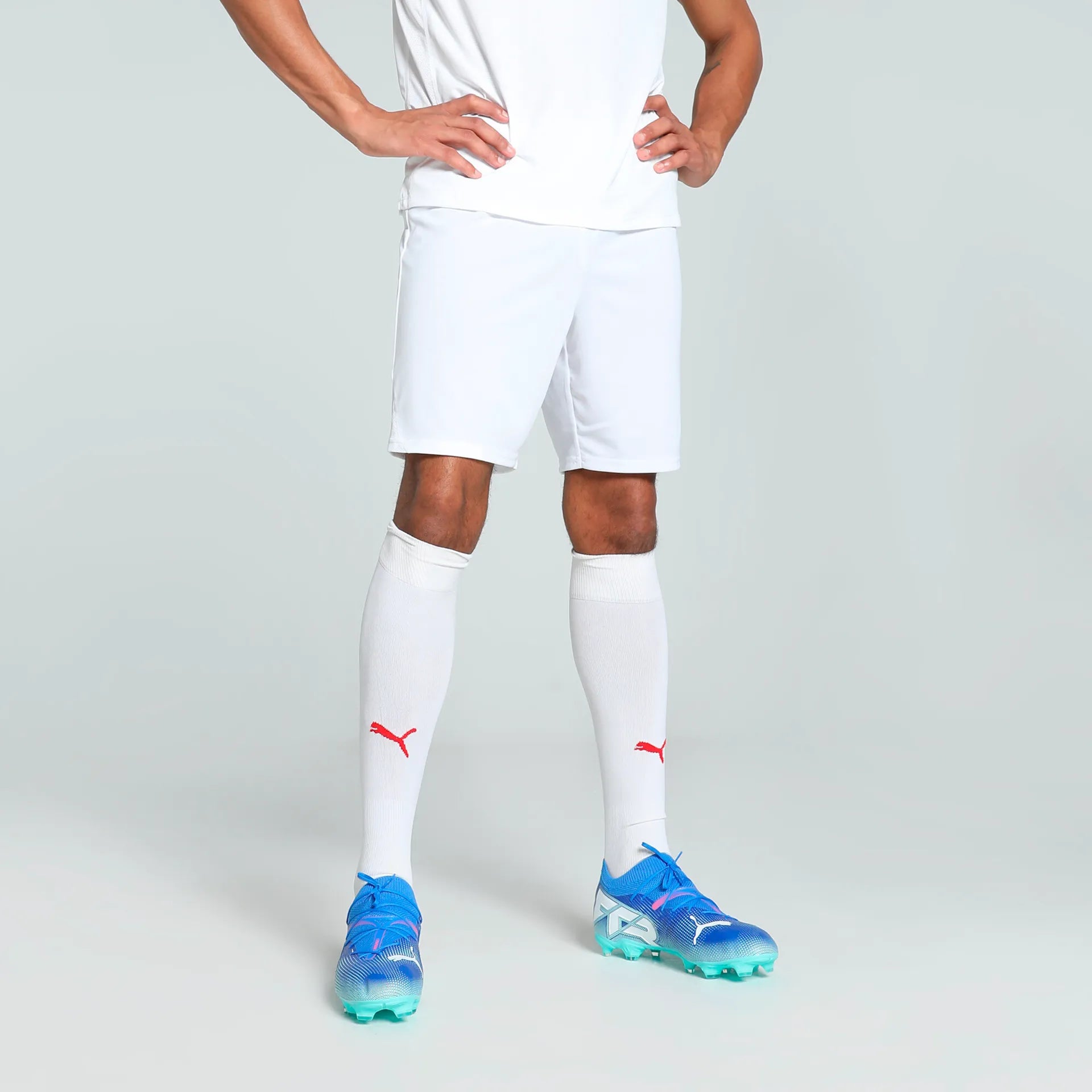 PUMA teamGOAL Shorts Weiss