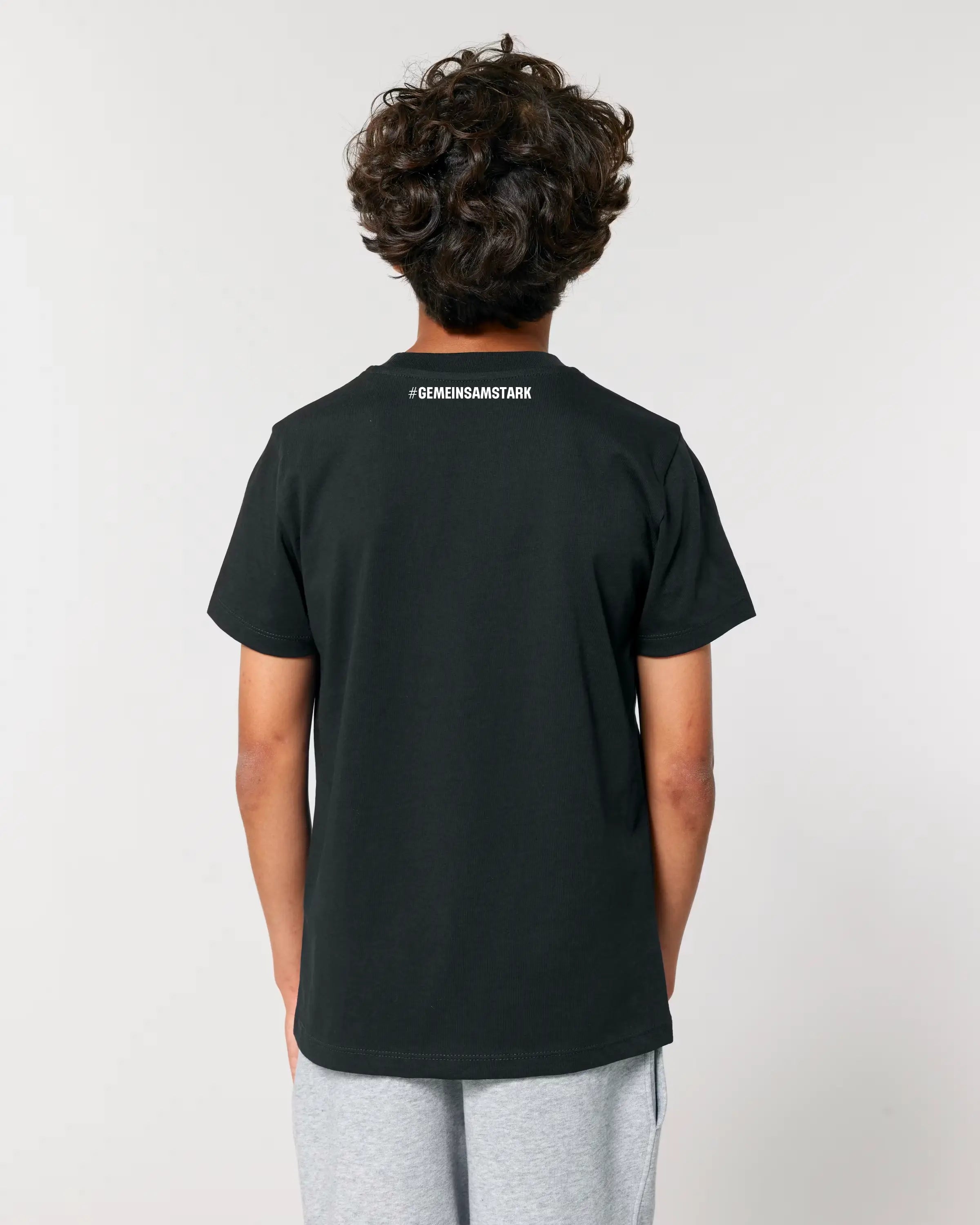 Kindershirt 100 % Bio-Baumwolle Schwarz