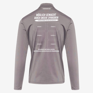 PUMA teamGOAL Training Jacket Cast Iron – Rückansicht (Sponsorenfläche)