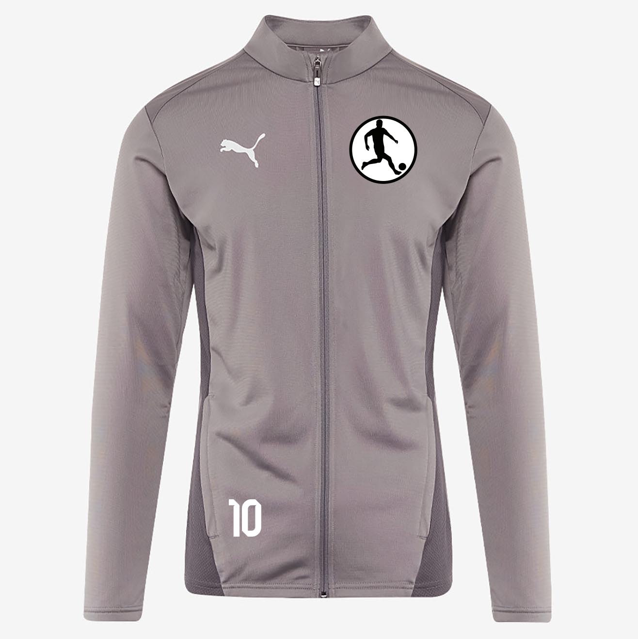 PUMA teamGOAL Training Jacket Cast Iron – Vorderansicht