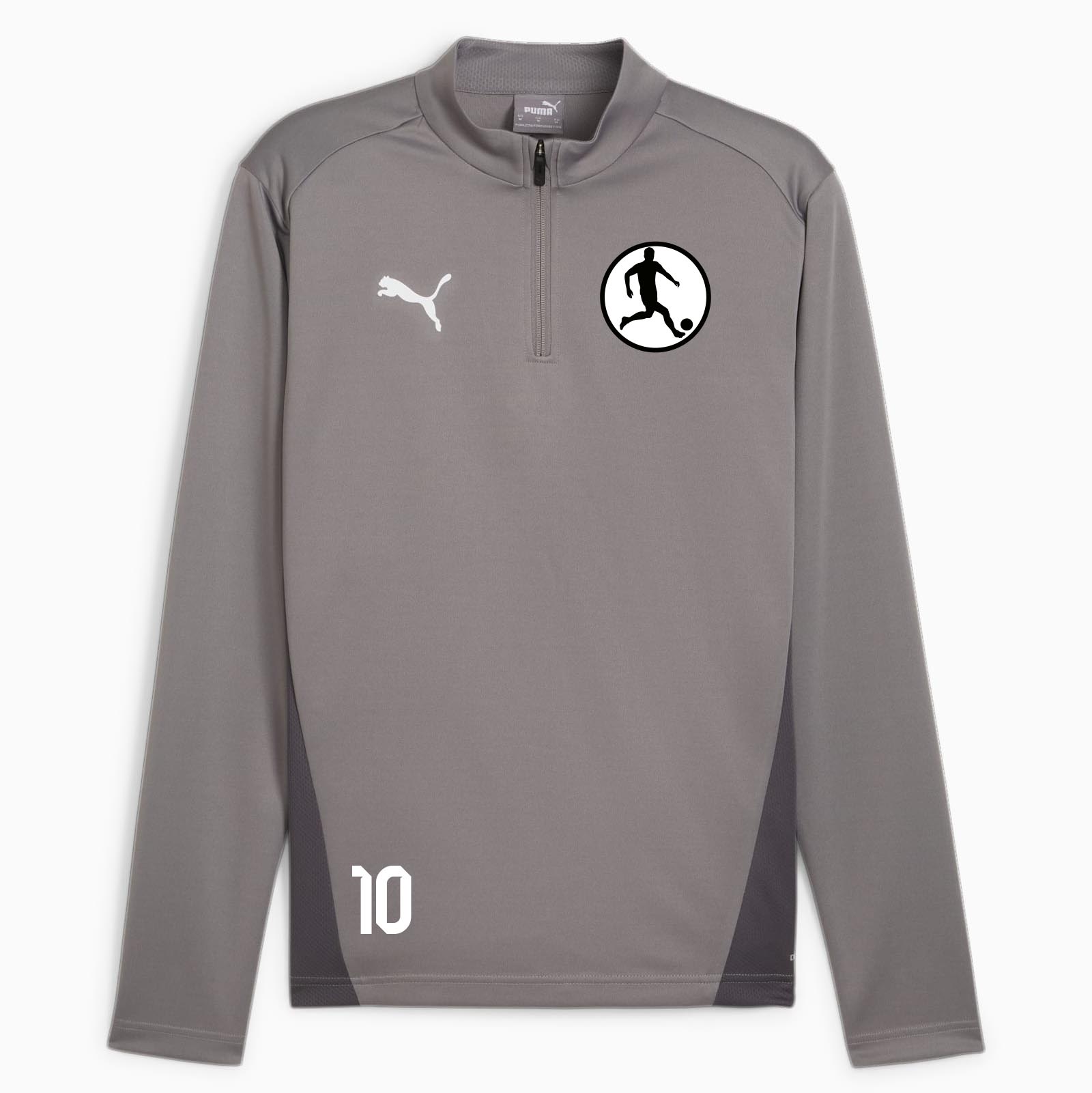 PUMA teamGOAL Training 1/4 Zip Top Cast Iron – Vorderansicht