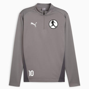 PUMA teamGOAL Training 1/4 Zip Top Cast Iron – Vorderansicht