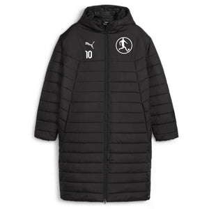PUMA teamADDITIONS Bench Jacket Schwarz – Vorderansicht