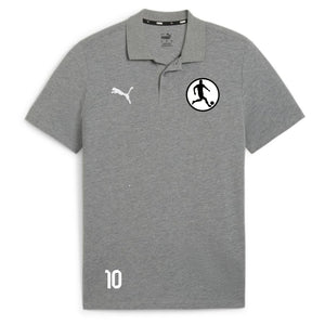 PUMA teamGOAL Casuals Polo Grau meliert – Vorderansicht