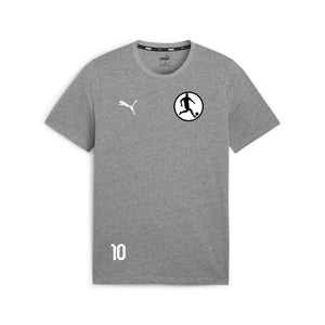PUMA teamGOAL Casuals Tee Grau meliert – Vorderansicht